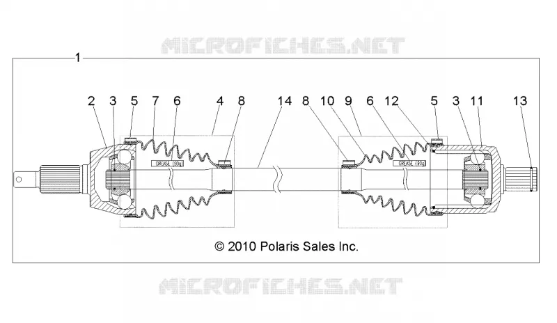 DRIVE TRAIN, TRANSMISSION AVANT SHAFT