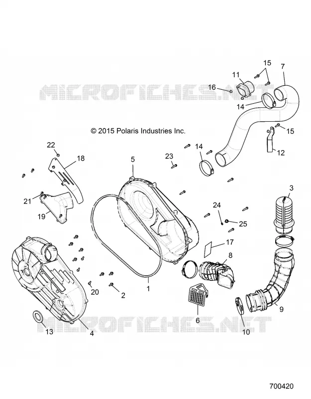 SYSTÈME DE TRANSMISSION, CLUTCH COVER AND DUCTING