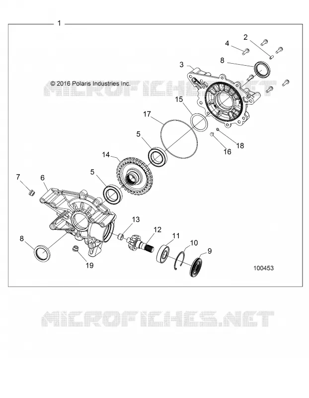 SYSTÃˆME DE TRANSMISSION, REAR GEARCASE INTERNALS