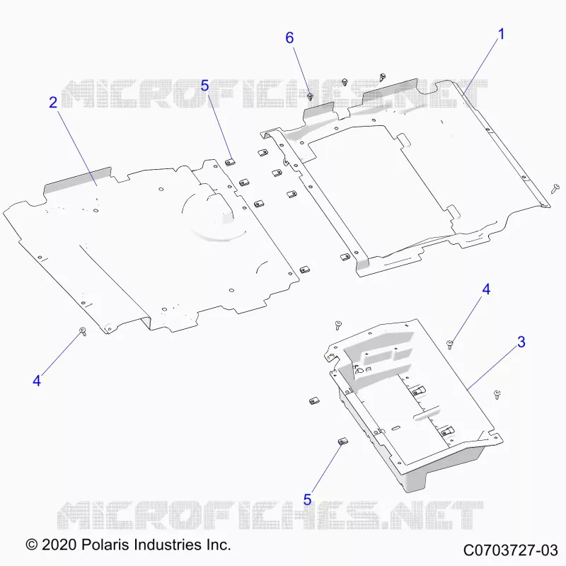 PLANCHER PANELS, REAR