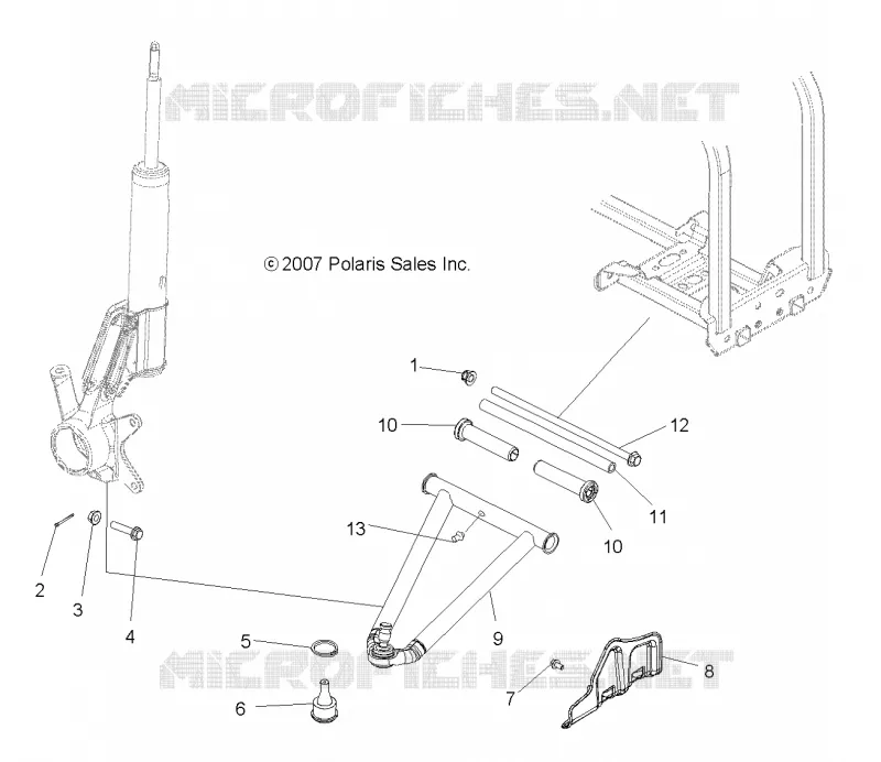 SUSPENSION, A-ARM and SUPPORT MOUNTING