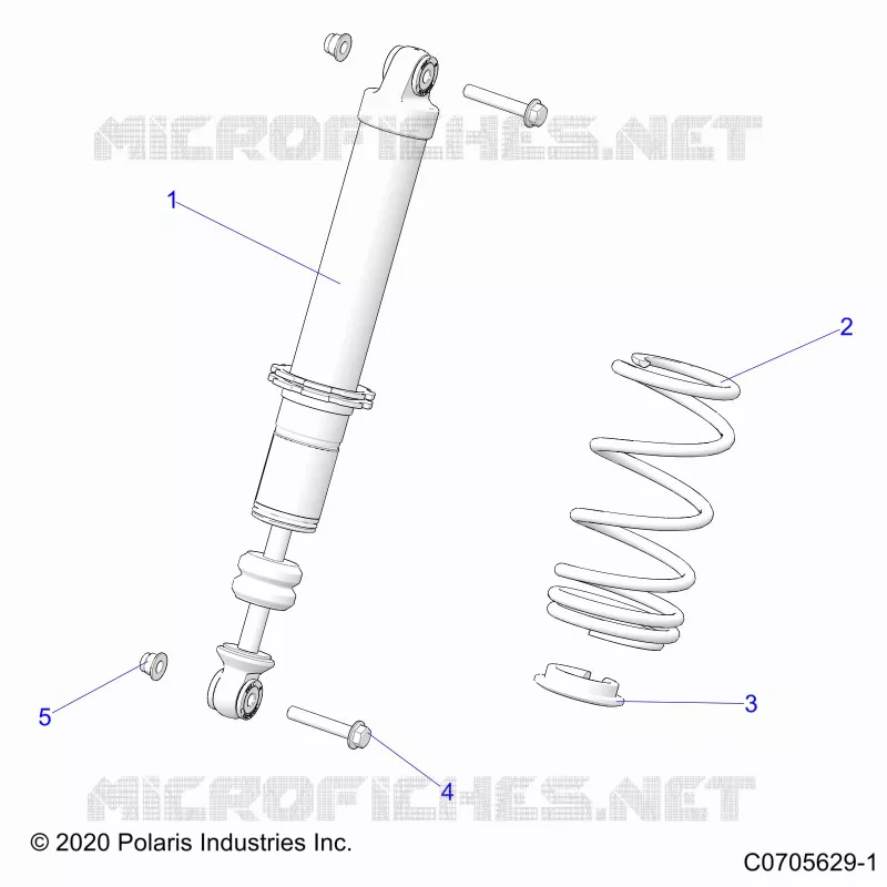 SUSPENSION, AMORTISSEUR AVANT