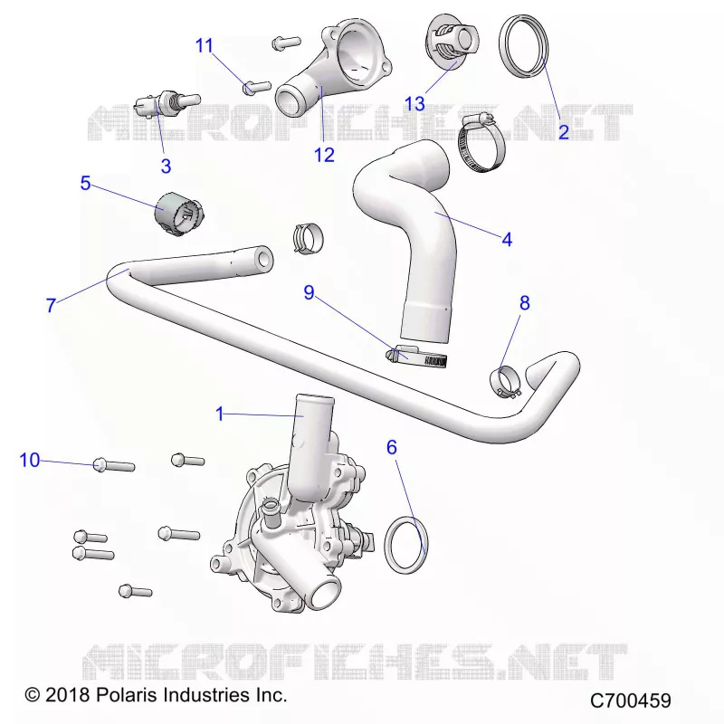 MOTEUR, WATERPUMP AND BYPASS