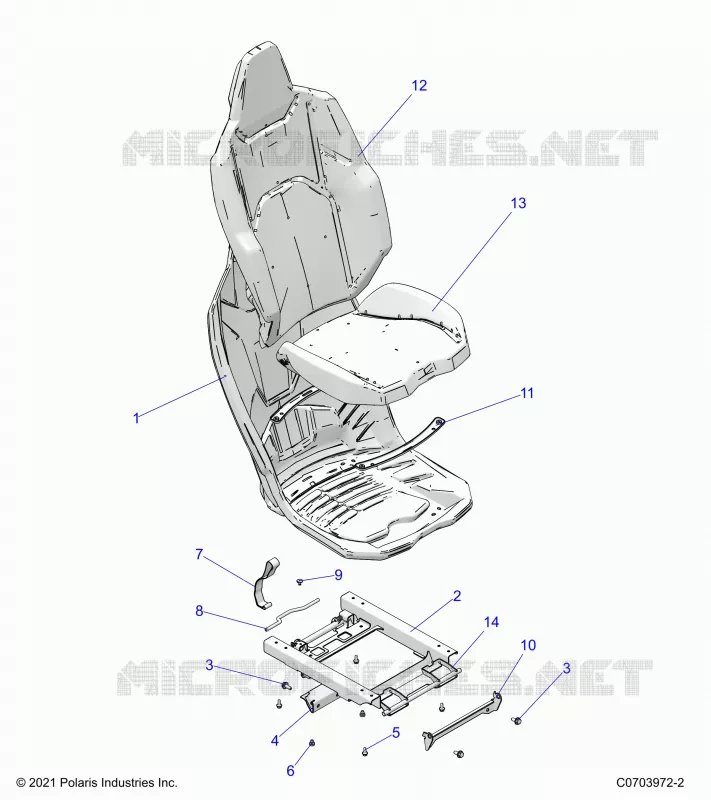 SIEGE ASM. REAR