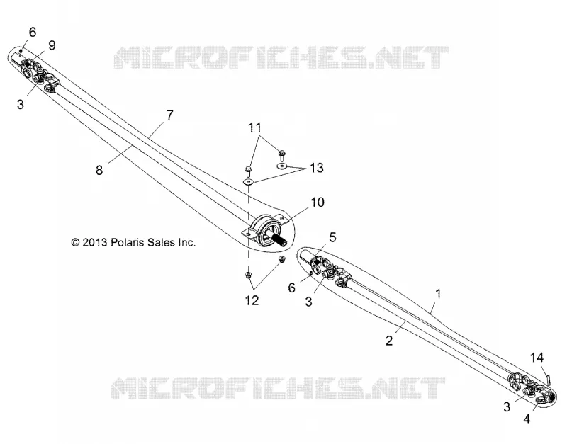 SYSTEME DE TRANSMISSION, FRONT AND REAR PROP SHAFT