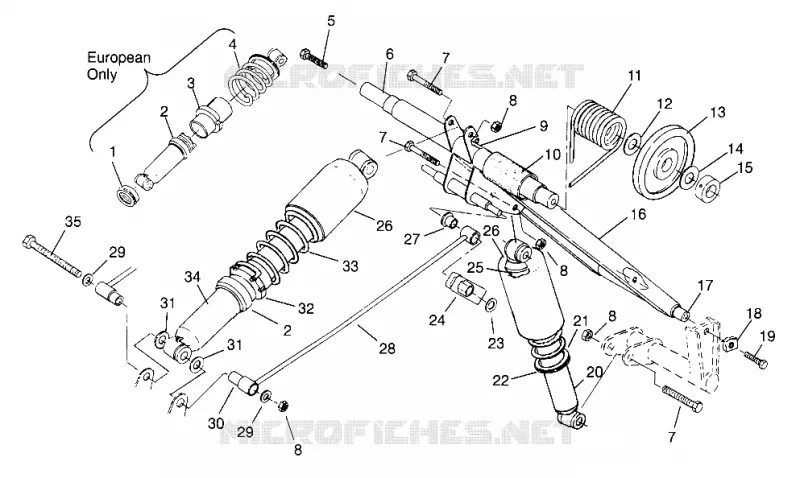 BRAS DE SUSPENSION ARRIERE XLT TOURING 0963357 AND EUROPEAN XLT TOURING E963357 (4931923192B014)
