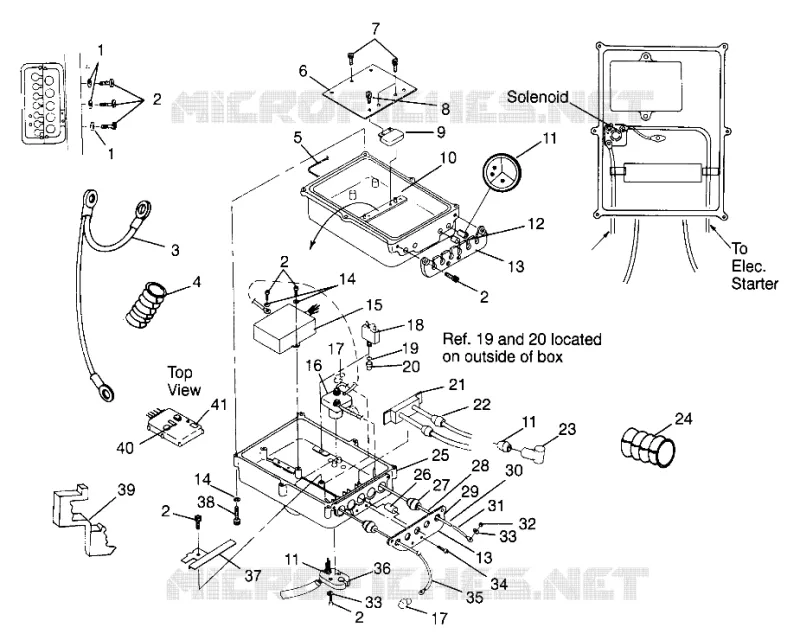BOITIER ELECTRIQUE HURRICANE B974473 and Intl. HURRICANE I974473 (4941044104B010)