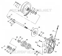 SYSTÈME DE TRANSMISSION 500 INDY 0982764(A)(B) AND EUROPEAN 500 INDY E982764A (4942104210B014)