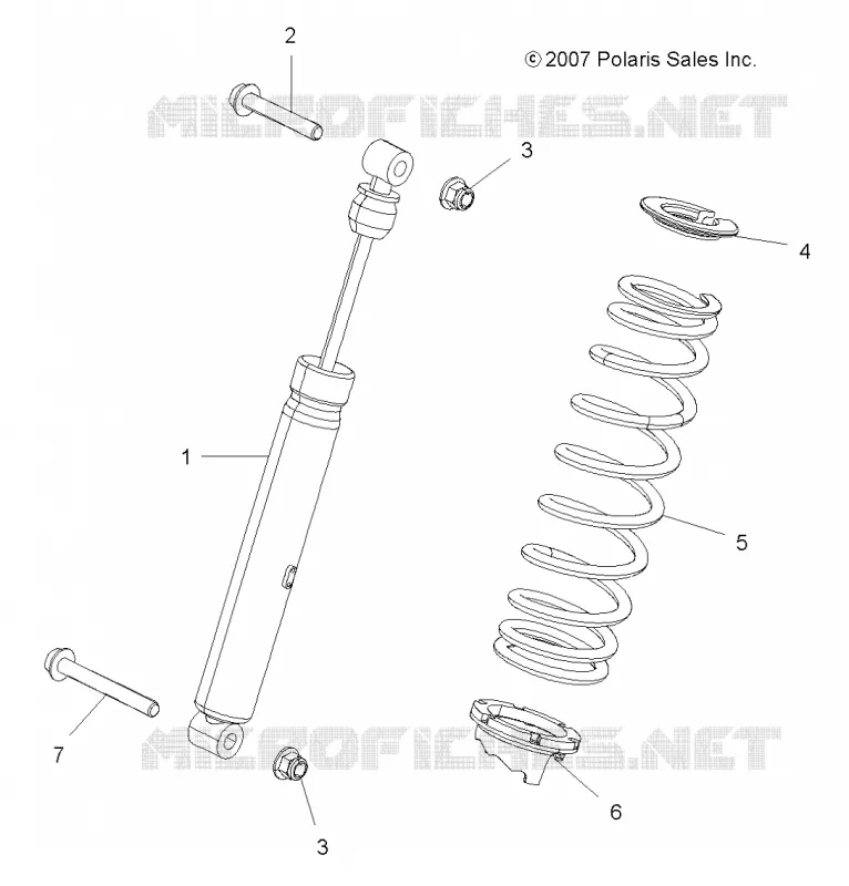 SUSPENSION, AMORTISSEUR ARRIERE