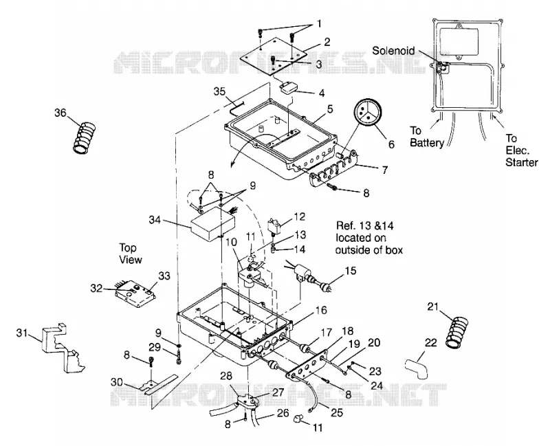 BOITIER ELECTRIQUE SL 780 B974088 and Intl. SL 780 I974088 (4940924092B011)