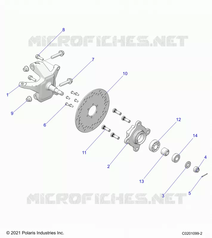 DIRECTION, FRONT HUB AND SPINDLE