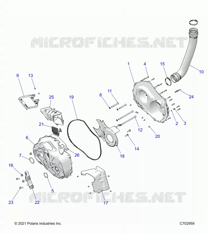 SYSTÃˆME DE TRANSMISSION, CLUTCH COVER AND DUCTING