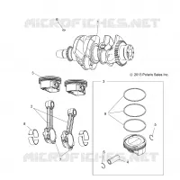 MOTEUR, VILEBREQUIN AND PISTON