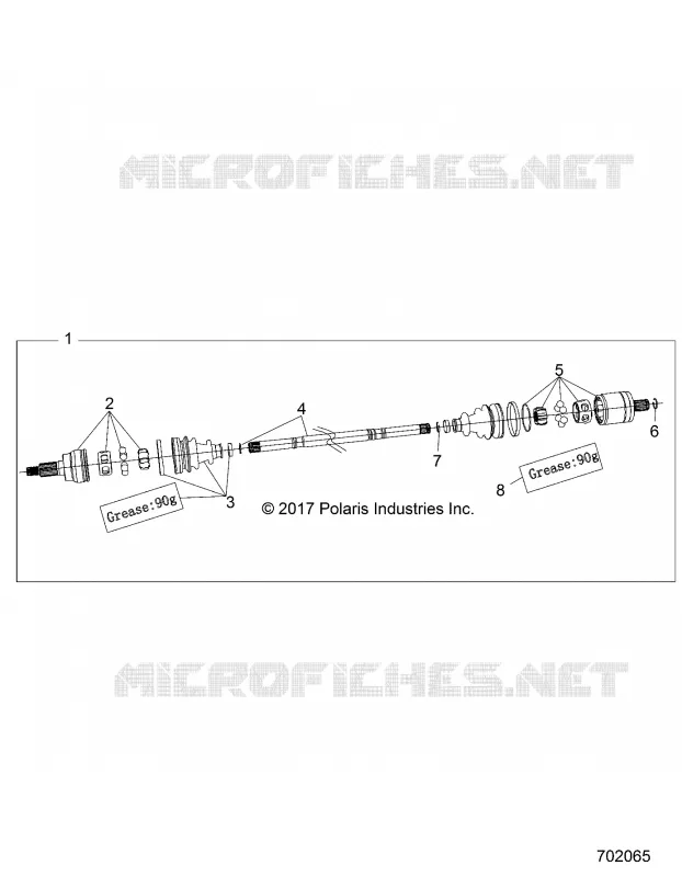 DRIVE TRAIN, CARDAN AVANT