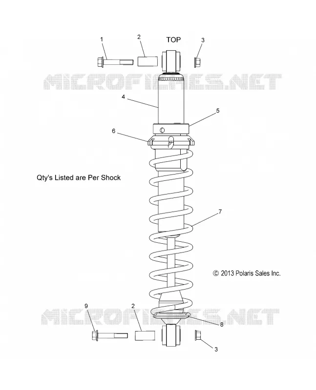 SUSPENSION, AMORTISSEUR IFS (7043903)