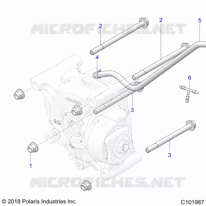 DRIVE TRAIN, SUPPORT PONT, REAR