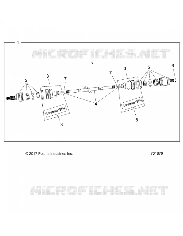 SYSTEME DE TRANSMISSION, FRONT HALF SHAFT