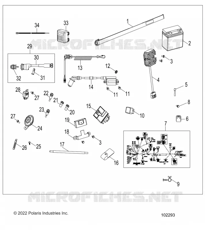 ELECTRICITE, SWITCHES, HARNESS AND INDICATORS