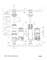 SUSPENSION, AMORTISSEUR AVANT TRACK 7044623