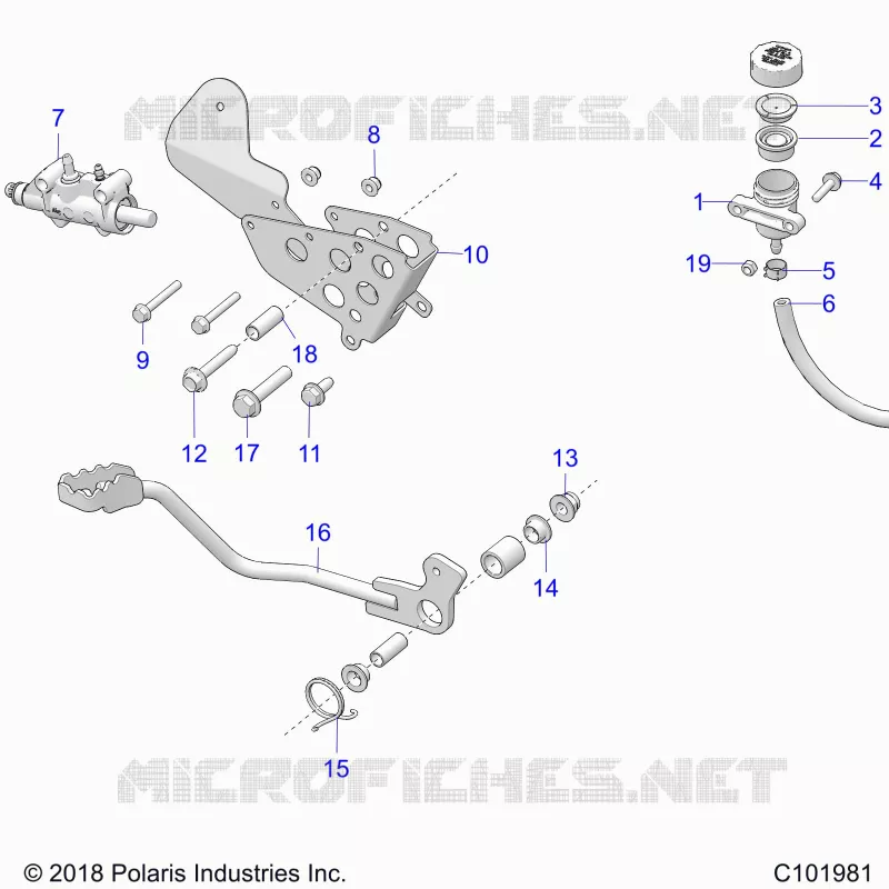 BRAKES, BRAKE PEDAL AND MAITRE CYLINDRE