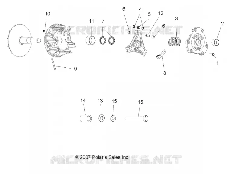 SYSTÈME DE TRANSMISSION, PRIMARY CLUTCH