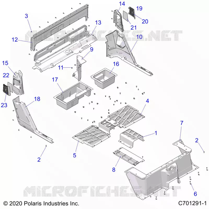 PLANCHER, REAR