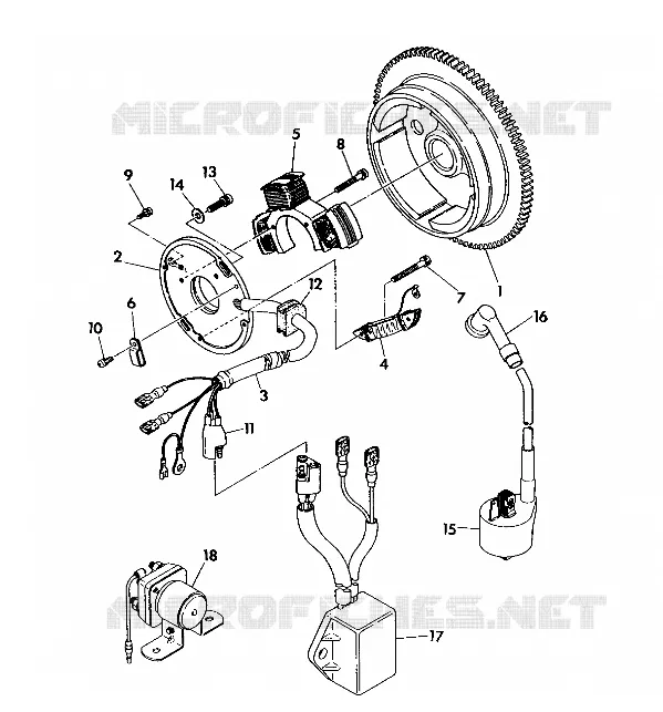 STATOR ASSEMBLY 350 4X4 / W928139 (4922832283043A)