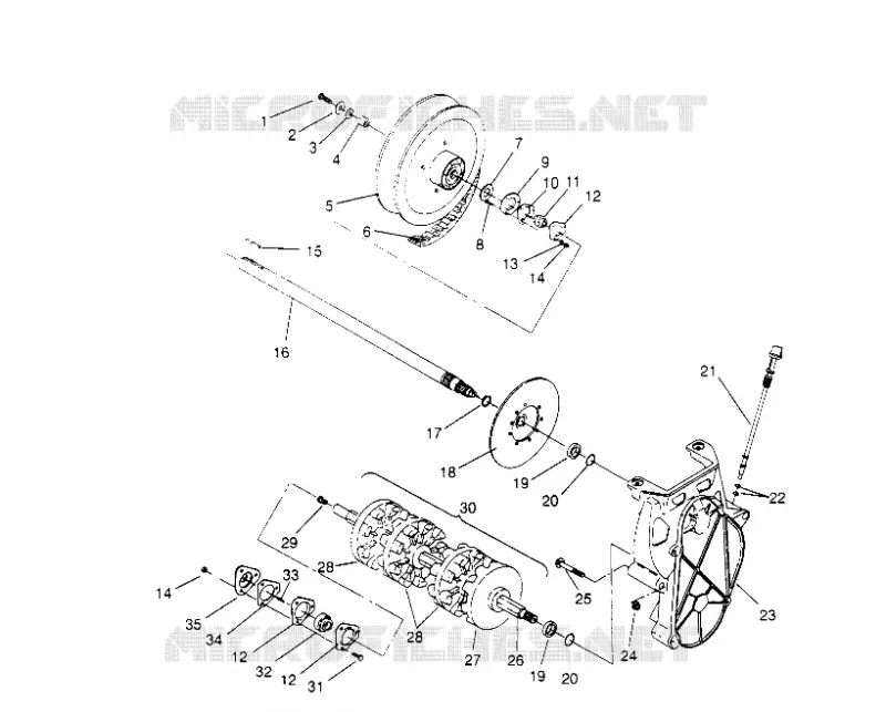 SYSTÈME DE TRANSMISSION XLT SP 0966676 AND  EUROPEAN XLT SP E966676 (4931703170B009)