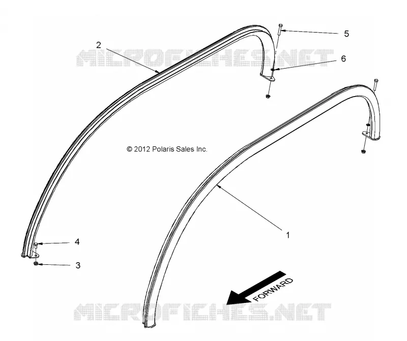 TOIT RAILS, 4 PASSENGER