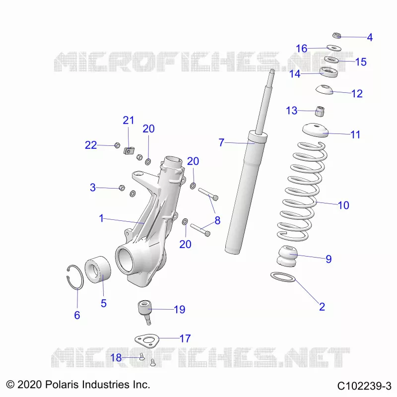 SUSPENSION, JAMBE DE FORCE AVANT