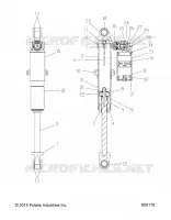 SUSPENSION, AMORTISSEUR ARRIERE TRACK, HI LO ADJ.