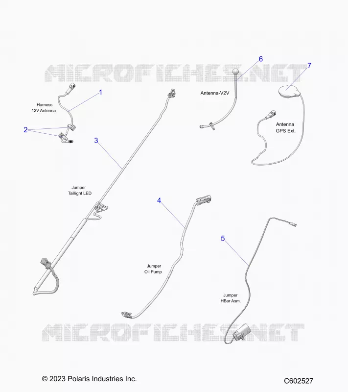 ELECTRICITE, JUMPER WIRES/ANTENNAS/HARNESS