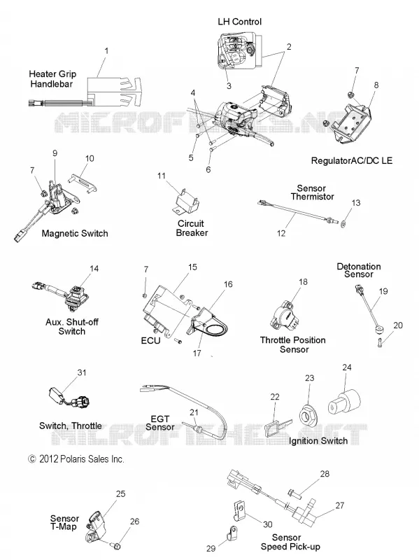 ELECTRICAL, SWITCHES, CAPTEURS AND COMPONENTS