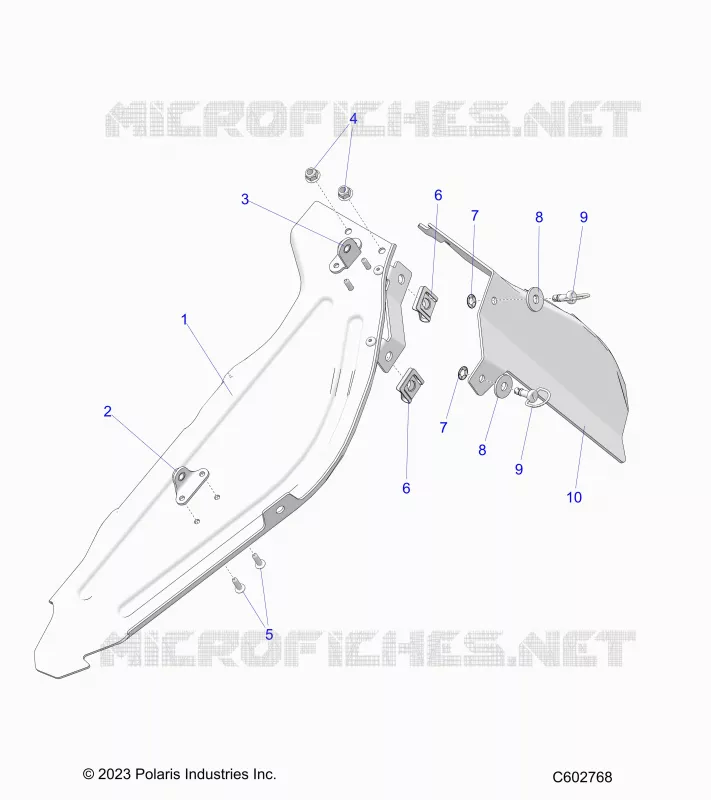CHASSIS, PROTECTION D'EMBRAYAGE ASM. AND SHIELD