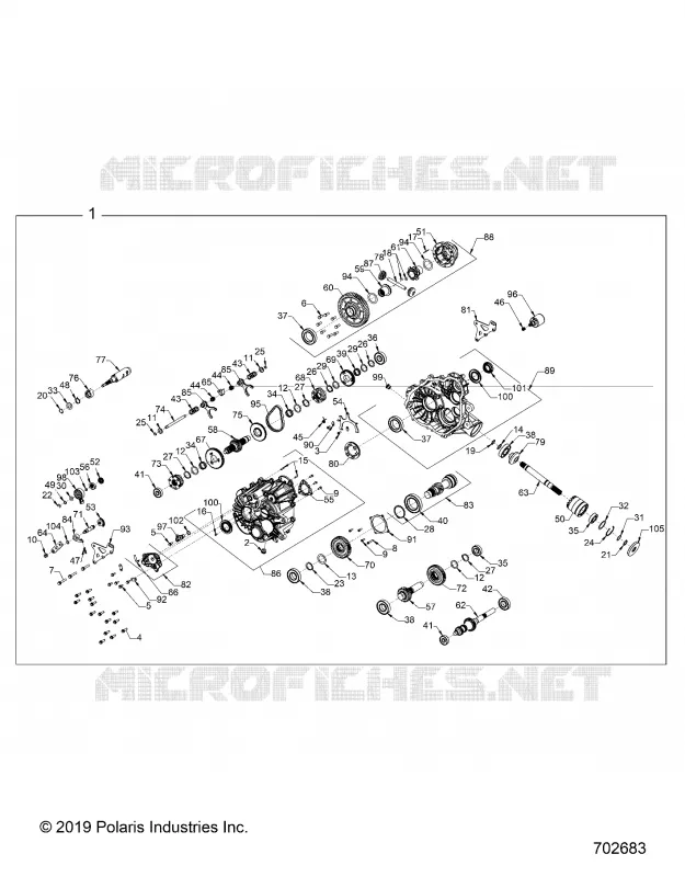 SYSTÃˆME DE TRANSMISSION, MAIN GEARCASE INTERNALS