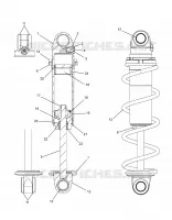 AMORTISSEUR AVANT (BLACK COIL OVER)