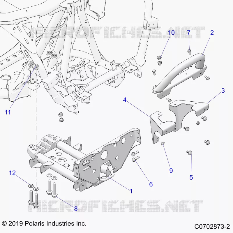 CHASSIS, MOUNTING, FRONT GEARCASE