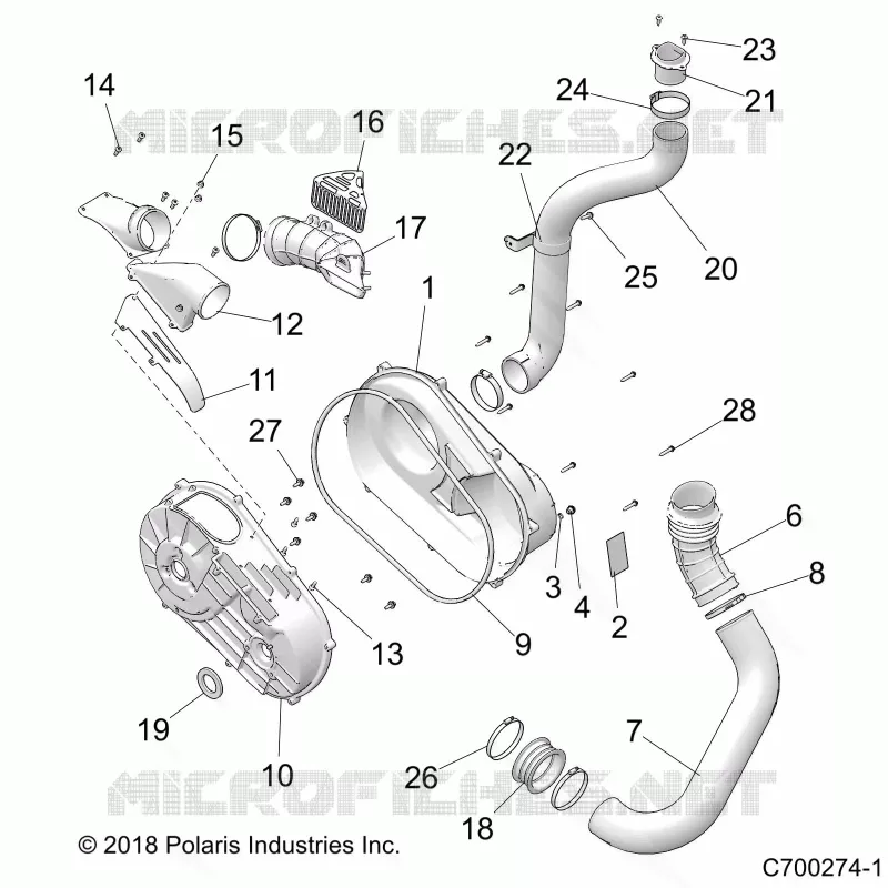 SYSTÃˆME DE TRANSMISSION, CLUTCH COVER AND DUCTING