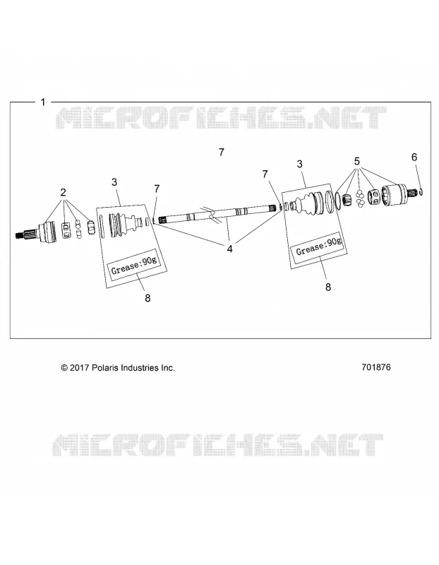 SYSTEME DE TRANSMISSION, FRONT HALF SHAFT