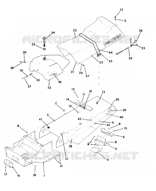 CHASSIS AND SIEGE INDY LITE GT (4920132013001A)