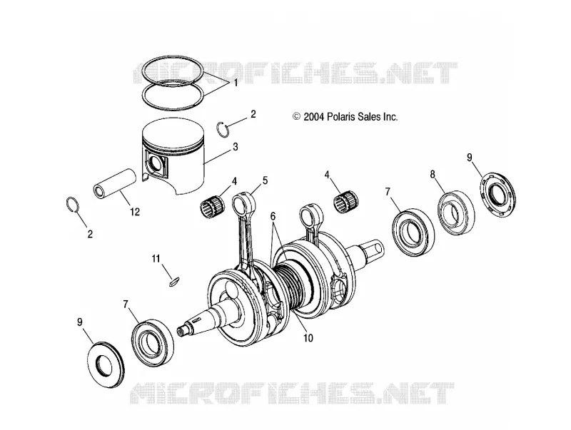 PISTON ET VILEBREQUIN