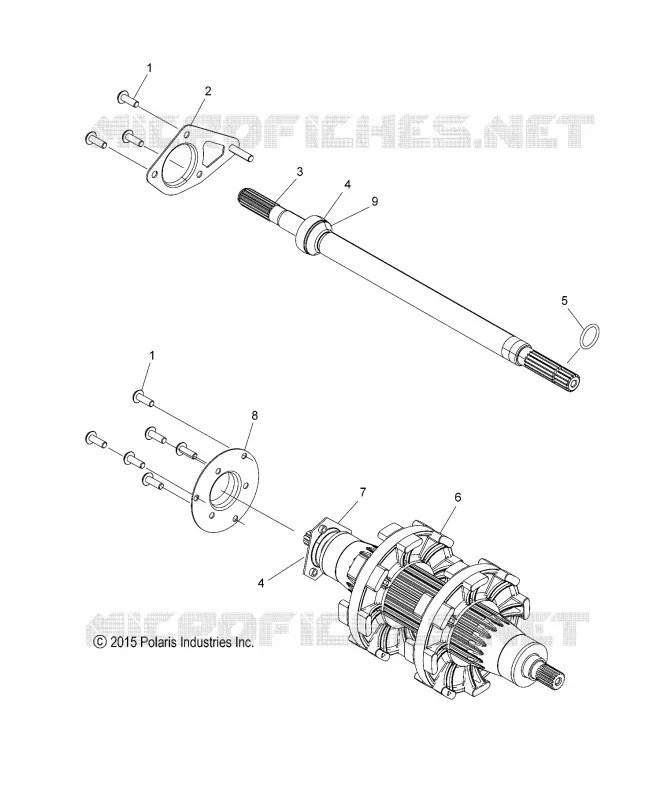 DRIVE TRAIN, JACKSHAFT AND ARBRE DE TRANSMISSION