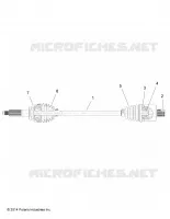 DRIVE TRAIN, TRANSMISSION ARRIERE SHAFT (TO 7/3/2017)