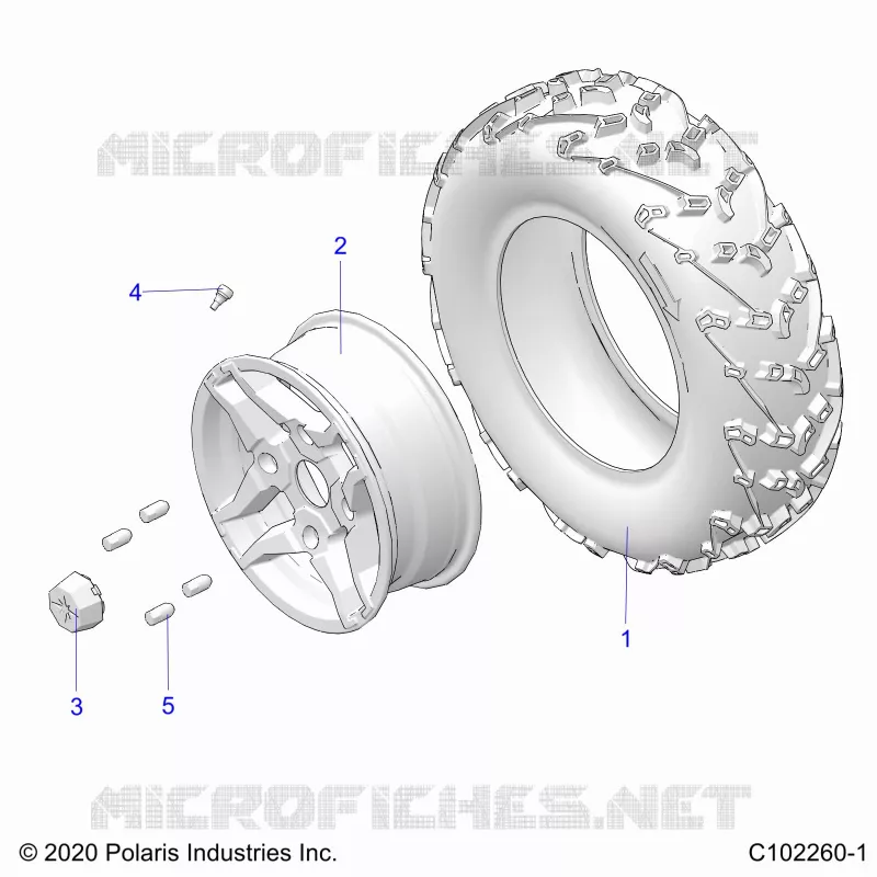 ROUES, FRONT TIRE