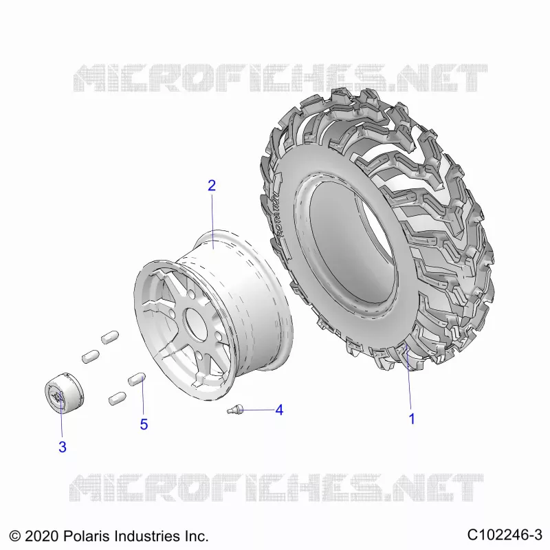 ROUES, FRONT TIRE
