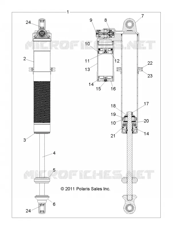 SUSPENSION ARRIERE AMORTISSEUR (7043794)