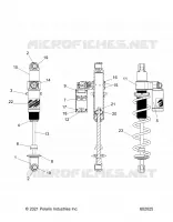 SUSPENSION, AMORTISSEUR ARRIERE TRACK, VELOCITY 7045537