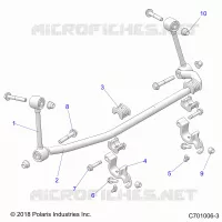 SUSPENSION, FRONT BARRE STABILISATRICE- Z23N4K99A/99B (C701006-3)
