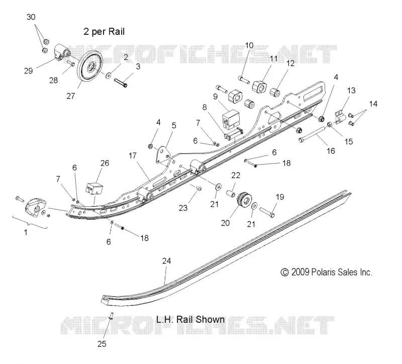 SUSPENSION, FIXATION RAIL