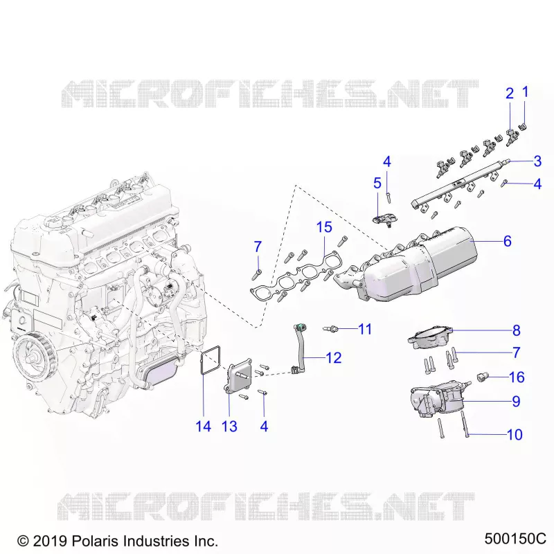 ADMISSION MANIFOLD AND FUEL RAIL